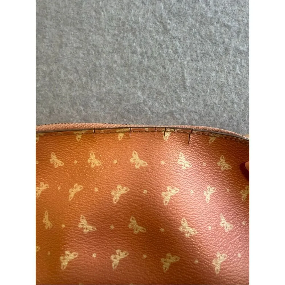 Coach butterfly dot print cosmetic case